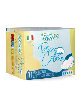 Assorbenti con Ali "Notte Extra" - 10 Pezzi - 1
