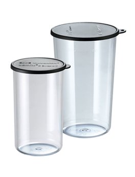 Beaker Set - 2 Bicchieri 400ml + 600ml + Coperchio - 1