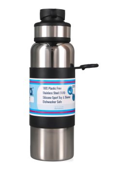 Bottiglia in Acciaio con Tappo Sport - 850 ml - 5