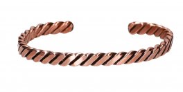 Bracciale Artigianale "Arwen" in Rame con Filo Grosso - 2