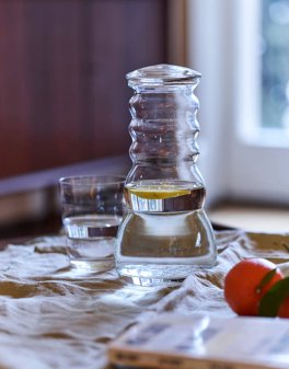 Caraffa Cadus con Fiore della Vita Bianco - 8