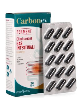 Carbonev Ferment per l'Eliminazione di Gas Intestinali - Capsule - 1