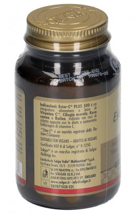 Ester-C Plus 500 - Integratore di Vitamina C, Ciliegia Acerola, Rosa Canina e Rutina - 4
