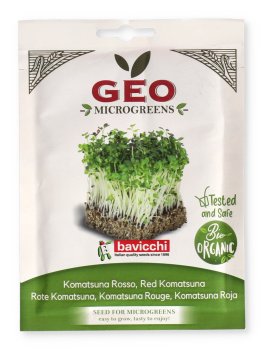 Germogli di Komatsuna Rosso Bio - Geo Microgreens - 1