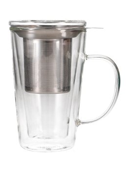 Infusiera in Vetro Borosilicato con Filtro in Acciaio - Herbal Infuser - 2