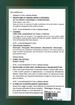 Oncologia Olistica — Libro - 2
