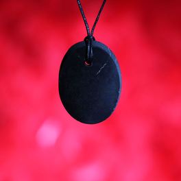 Pendente di Shungite Lucida con Cordino - 2