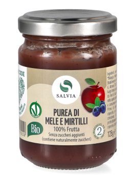 Purea Mele e Mirtilli Bio - 1