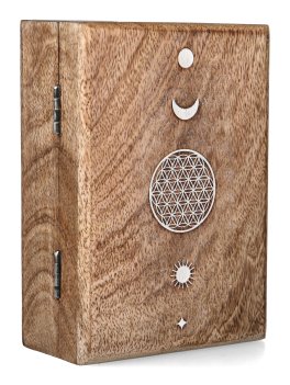 Scatola per Tarocchi in Legno di Mango Sbiancato - 1