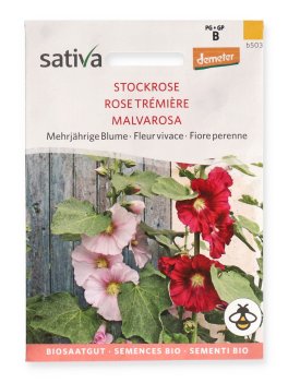 Semi di Fiore Perenne Malvarosa - Alcea Rosea - 1