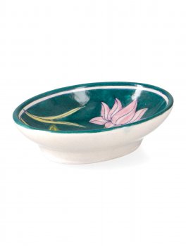 Portasapone Artigianale - Soap Dish Blue Pottery - 1