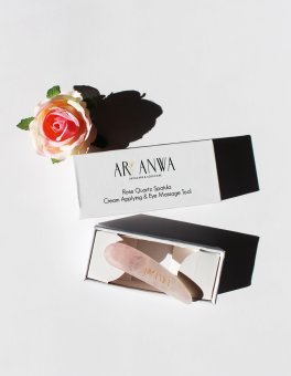 Spatola per Crema e Massaggio Viso in Quarzo Rosa - 6