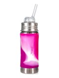 Bottiglia in Acciaio con Cannuccia in Silicone - 325 ml