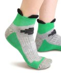 Calzini in Cotone Bio Trekking 4T Polisportiva - Verde, Grigio e Nero